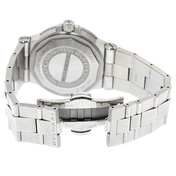 BVLGARI Diagono DG35S Date Silver Dial Automatic Men's Watch - Picture 12 of 12